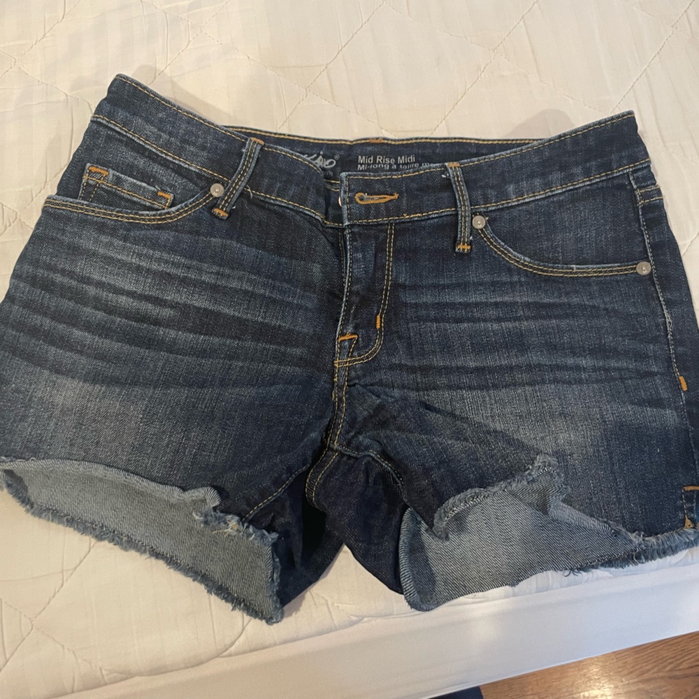 Dark Blue Denim Jean Shorts
